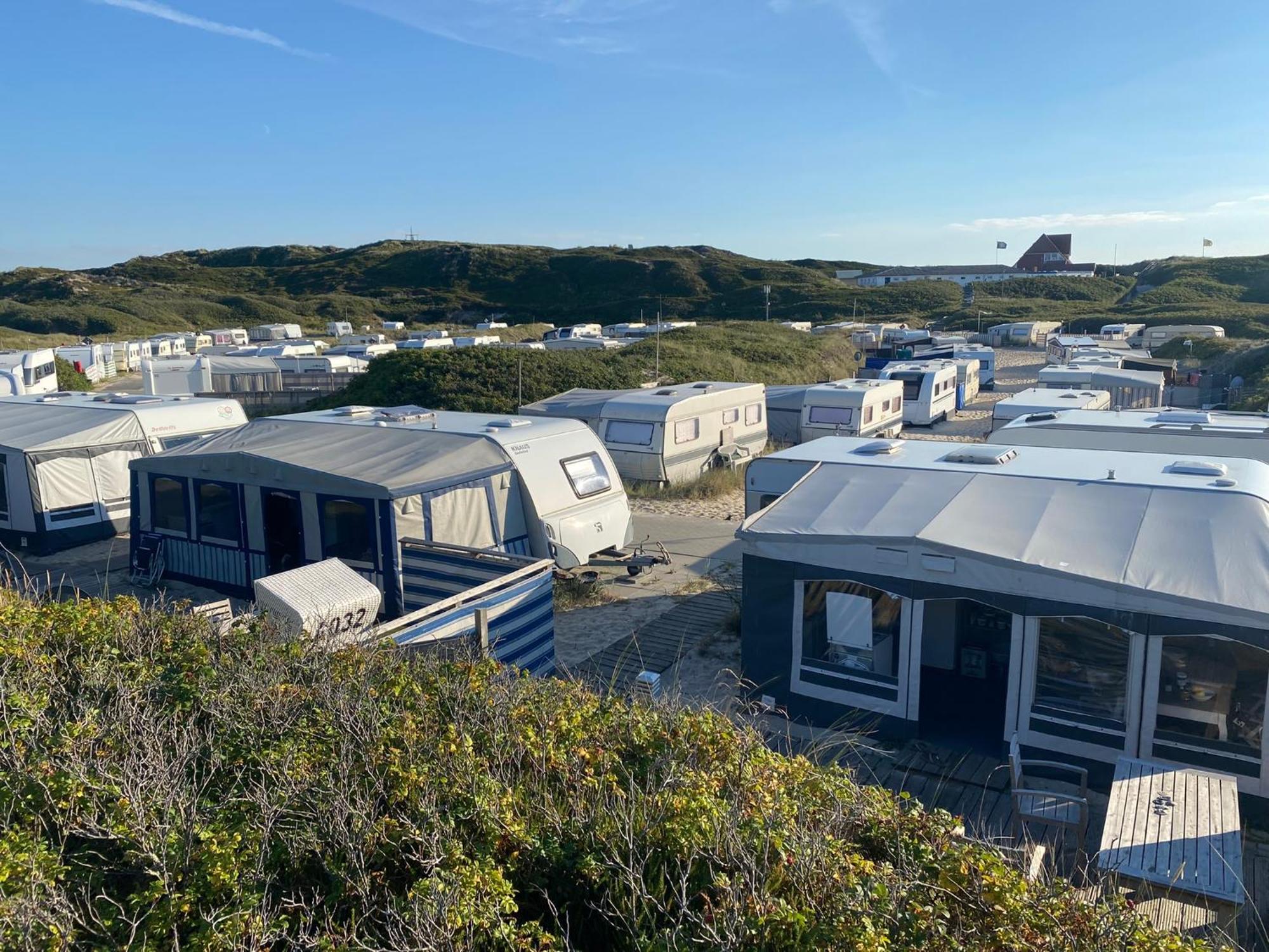 Wohnwagenvermietung Hoernum / Sylt Esterno foto